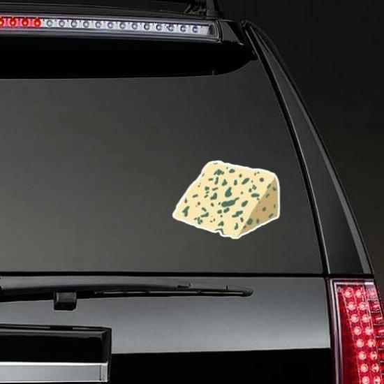 A Slice Of Blue Cheese Sticker | Cheese Stickers Cheese Stickers Cheese Stickers