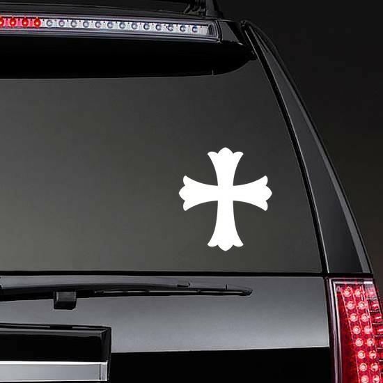 Angelic Cross Sticker | Religious Cross Stickers Girly Girl Stickers Religious Cross Stickers