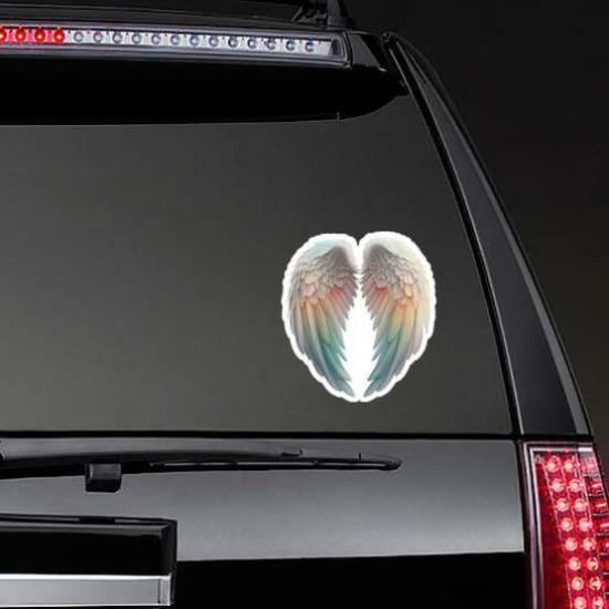 Angel’s Wings Pastel Rainbow Sticker | Angel Stickers Angel Stickers Angel Stickers