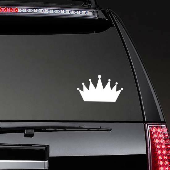 Cartoon Crown With Round Jewels Sticker | Crown Stickers Crown Stickers Crown Stickers