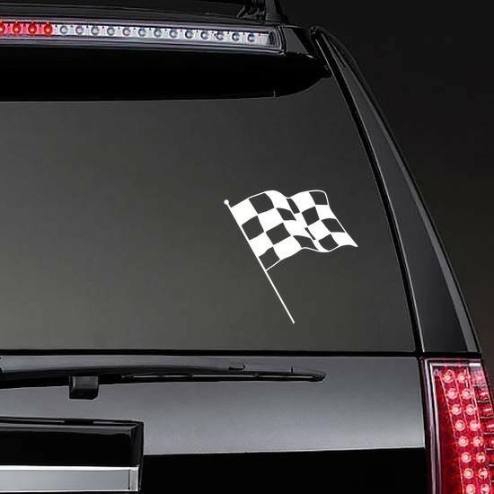 Checkered Racing Flag Sticker | Racing Flags Stickers Flag Stickers Racing Flags Stickers