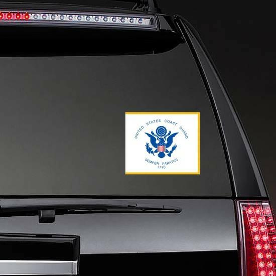 Coast Guard Flag Sticker | Military Flag Stickers Flag Stickers Military Flag Stickers