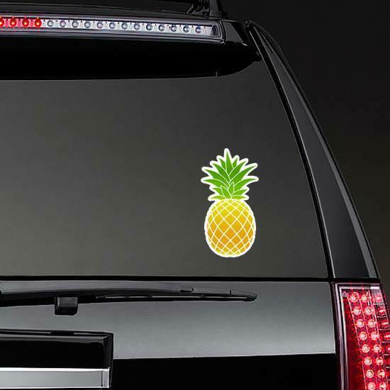 Colorful Tropical Pineapple Fruit Sticker | Pineapple Stickers Food & Beverage Stickers Pineapple Stickers