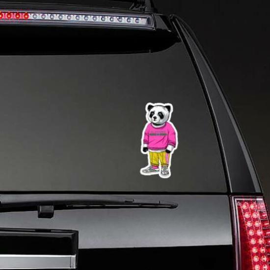 Cool Snow Fashion Panda Bear Sticker | Fashion Stickers Fashion Stickers Fashion Stickers