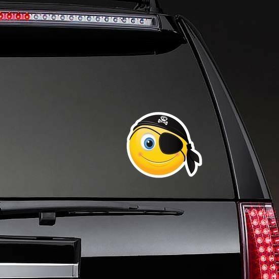 Cute Pirate Emoji Sticker | Emoji Stickers and Decals Emoji Stickers Emoji Stickers & Decals