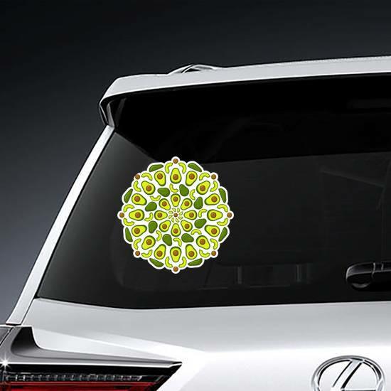 Decorative Avocado Mandala Sticker | Avocado Stickers Avocado Stickers Avocado Stickers