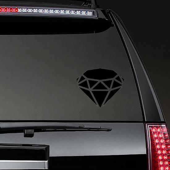 Diamond Icon Silhouette Sticker | Diamond Stickers Diamond Stickers Diamond Stickers