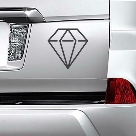 Diamond Line Icon Sticker | Diamond Stickers Diamond Stickers Diamond Stickers