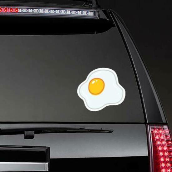 Egg Sunny Side Up Breakfast Illustration Sticker | Breakfast Stickers and Decals Food & Beverage Stickers Breakfast Stickers & Decals