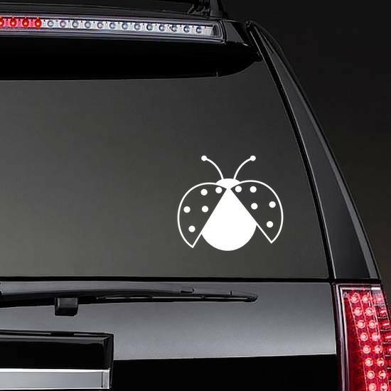 Flying Ladybug With Ten Dots Sticker | Ladybug Stickers Girly Girl Stickers Ladybug Stickers