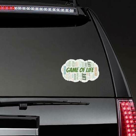 Game Of Life Word Cloud Sticker | Gaming Stickers & Wall Decals Gamer Stickers & Decals Gaming Stickers & Wall Decals