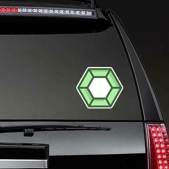 Green Diamond Top View Sticker | Diamond Stickers Diamond Stickers Diamond Stickers