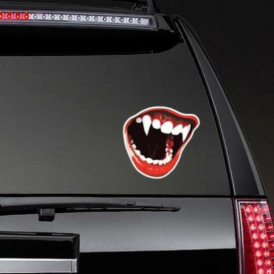 Halloween Vampire Teeth Sticker | Lip Stickers Girly Girl Stickers Lip Stickers