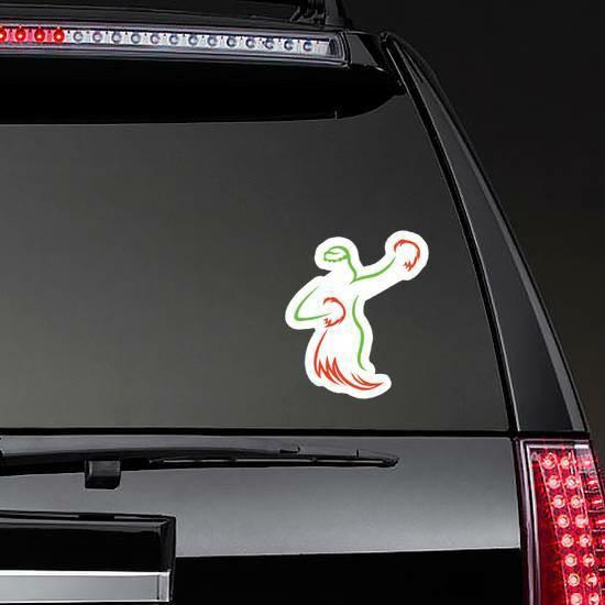 Hawaii Hula Dance Outline Sticker | Hula Dancer Stickers Hawaiian & Tropical Stickers Hula Dancer Stickers