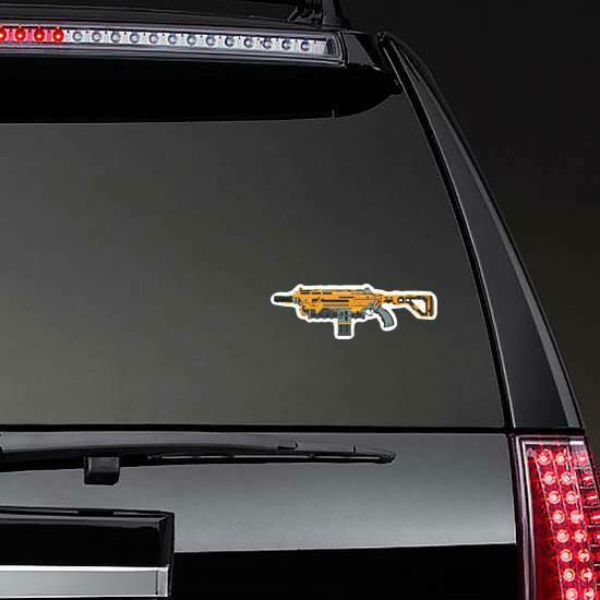 Large Futuristic Sci-Fi Laser Gun Sticker | Gun Stickers & Decals Gun Stickers Gun Stickers & Decals