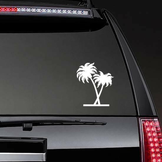 Lovely Palm Trees Sticker | Palm Tree Stickers Girly Girl Stickers Palm Tree Stickers