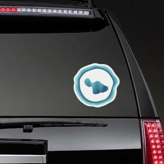 Maui Blue Badge Of The Island Sticker | Hawaii Stickers Hawaii Stickers Hawaii Stickers