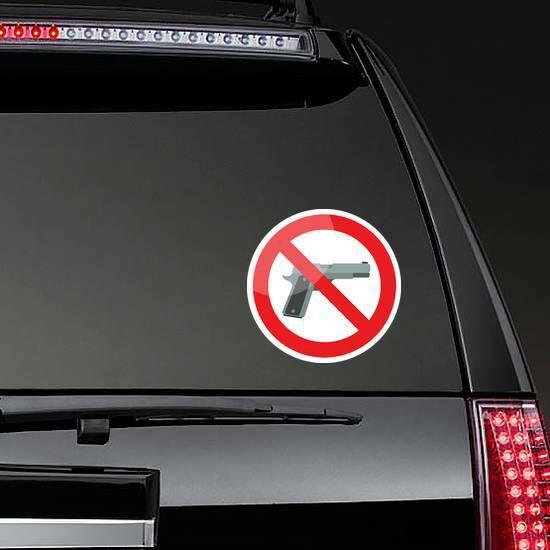 No Gun Sign Sticker | Gun Stickers & Decals Gun Stickers Gun Stickers & Decals