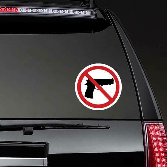 No Guns Sign Sticker | Gun Stickers & Decals Gun Stickers Gun Stickers & Decals