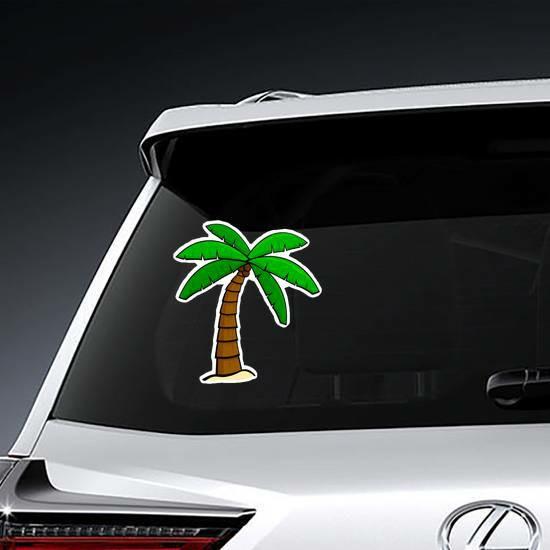 Palm Tree Cartoon Sticker | Palm Tree Stickers Girly Girl Stickers Palm Tree Stickers