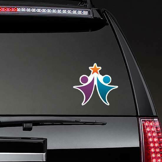 People Holding Star Logo Sticker | Star Stickers Girly Girl Stickers Star Stickers