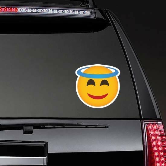 Phone Emoji Sticker Halo | Emoji Stickers and Decals Emoji Stickers Emoji Stickers & Decals