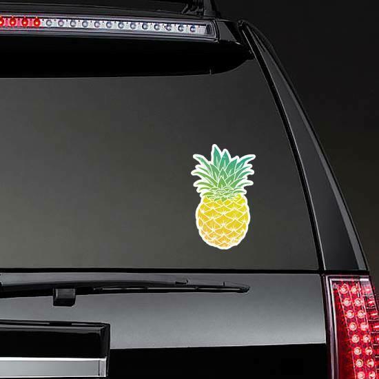 Pineapple Modern Illustration Sticker | Pineapple Stickers Food & Beverage Stickers Pineapple Stickers