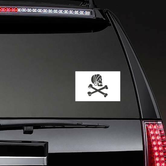 Pirate Flag With Bandanna Sticker | Pirate Flag Stickers Flag Stickers Pirate Flag Stickers