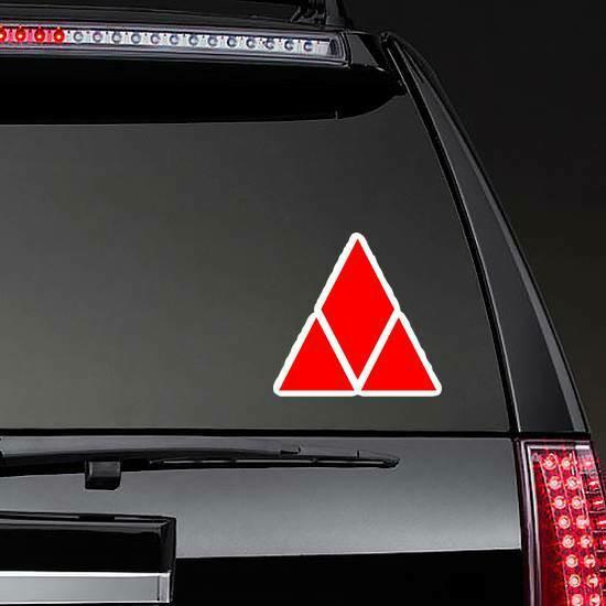 Red Stacked Diamond Sticker | Diamond Stickers Diamond Stickers Diamond Stickers