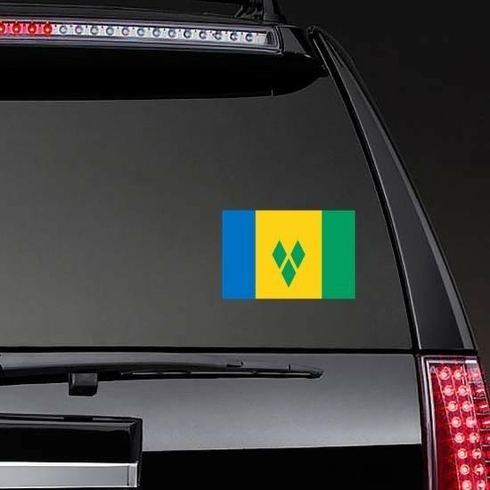 Saint Vincent And The Grenadines Country Flag Sticker | Country Flag Stickers Country Flag Stickers Country Flag Stickers