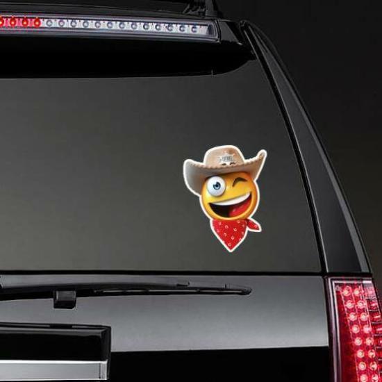 Sheriff Cowboy Emoji Sticker | Emoji Stickers and Decals Emoji Stickers Emoji Stickers & Decals