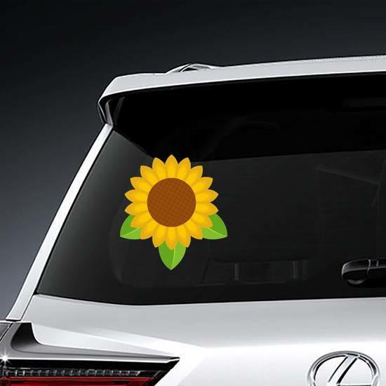 Simple Sunflower Leaf Sticker | Sunflower Stickers Flower Stickers Sunflower Stickers