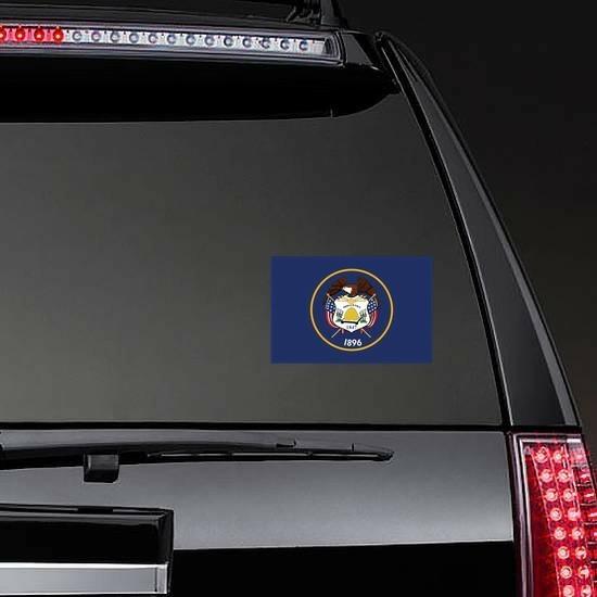 Utah Ut State Flag Sticker | US State Flag Stickers Flag Stickers US State Flag Stickers