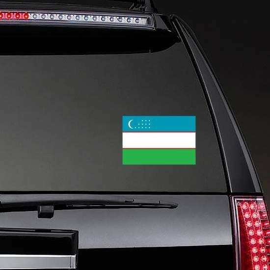 Uzbekistan Flag Sticker | Country Flag Stickers Country Flag Stickers Country Flag Stickers