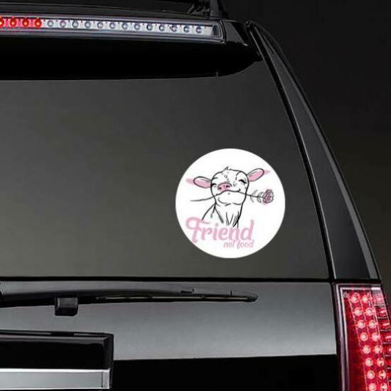 Veganism Friendly Animals Vegetarian Goat Sticker | Vegetarian and Vegan Stickers Food & Beverage Stickers Vegetarian & Vegan Stickers