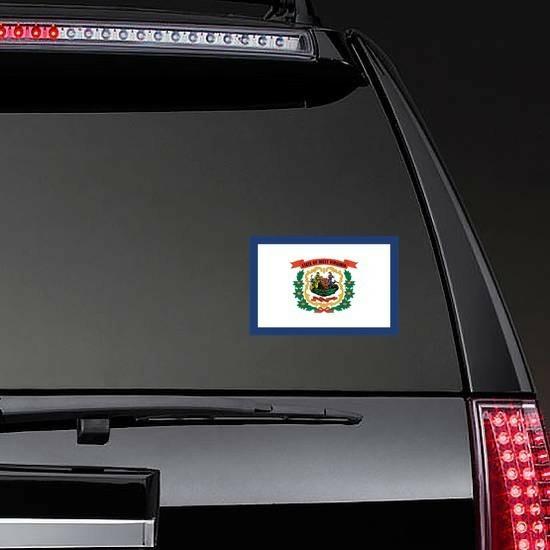 West Virginia Wv State Flag Sticker | US State Flag Stickers Flag Stickers US State Flag Stickers