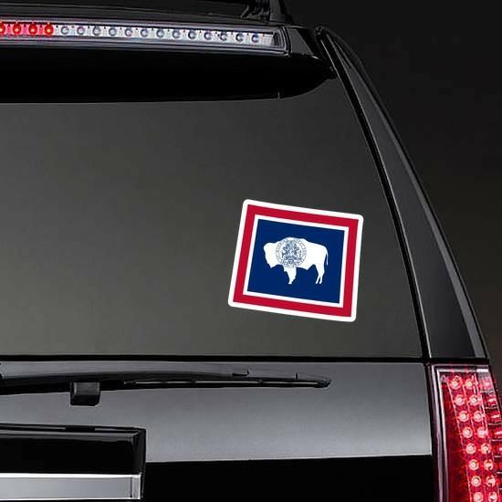 Wyoming Flag State Sticker | US State Flag Stickers Flag Stickers US State Flag Stickers