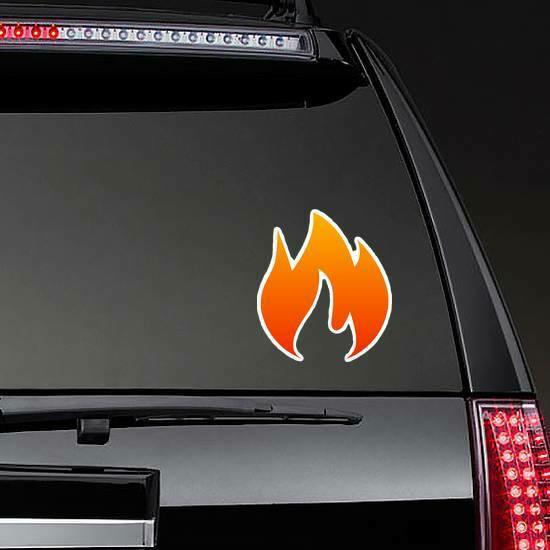 Wide Single Flame Sticker | Flame Decals for Your Car Flame Decals Flame Decals for Your Car